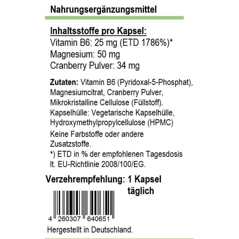 VITAMIN B6 KAPSELN